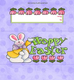 Easter Candy Bar Wrapper Template